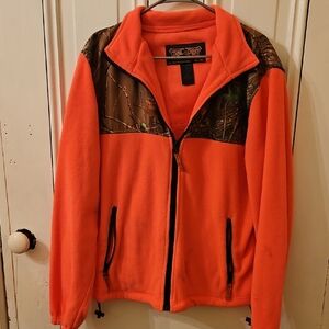 Trail Crest Orange Camo Fleece Jacket